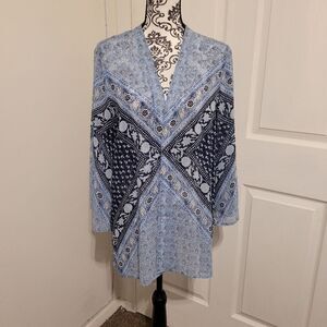 Isaac Mizrahi live open front cardigan cover up